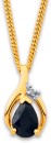 9ct-Sapphire-and-Diamond-Pendant Sale