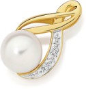 Freshwater-Pearl-Diamond-Pendant-in-9ct-Yellow-Gold Sale