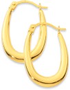 9ct-9mm-Flat-Oval-Creole-Earrings Sale