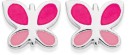 Sterling-Silver-Pink-Butterfly-Enamel-Earrings Sale