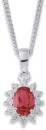 Sterling-Silver-Created-Ruby-Cubic-Zirconia-Pendant Sale