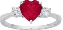 Sterling-Silver-Cubic-Zirconia-Heart-Ring Sale