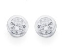 Sterling-Silver-4mm-Cubic-Zirconia-Stud-Earrings Sale