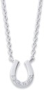Sterling-Silver-Cubic-Zirconia-Horseshoe-Necklet Sale