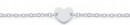 Sterling-Silver-Heart-Bracelet-18cm Sale
