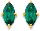 9ct-Created-Emerald-Studs Sale