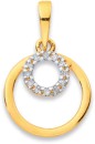 9ct-Diamond-Mini-Double-Circle-Pendant Sale
