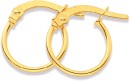 9ct-10mm-Polished-Hoop-Earrings Sale