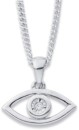 Sterling-Silver-Lab-Diamond-Eye-Pendant Sale