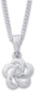 Sterling-Silver-Lab-Diamond-Flower-Pendant Sale