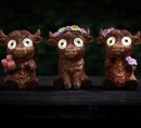 Solar-Smart-Highland-Cows-with-Flowers-8x7x12cm Sale