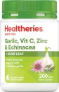 Healtheries-Garlic-Vit-C-Zinc-Echinacea-with-Olive-Leaf-200-Tablets Sale