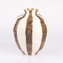 Fieldcrest-Cleo-Stripe-Vase-Brown Sale