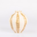 Fieldcrest-Cleo-Stripe-Vase-Caramel Sale