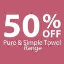 50-off-Pure-Simple-Towel-Range Sale