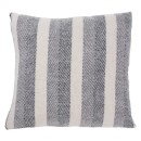 Woolrest-New-Zealand-Herringbone-Stripe-Wool-Cushion-Charcoal Sale