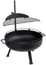 Glow-Parrilla-84cm-x-74cm-Steel-Firepit-in-Dark-Grey Sale