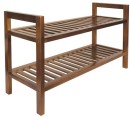 All-Set-Two-Tier-Wooden-Shoe-Rack-in-Brown Sale