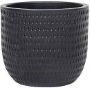 Dotty-250mm-x-220mm-Large-Round-Ceramic-Indoor-Pot-in-Black Sale