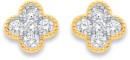10ct-Element-Lab-Diamond-Clover-Studs Sale