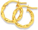 9ct-14mm-Twist-Hoops Sale