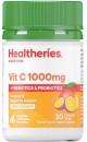 Healtheries-Vit-C-1000mg-Prebiotics-Probiotics-Chewables-30s Sale