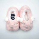Fuzzy-by-HBCo-Childs-Pink-Bunny-Slippers-Size-S-1pr Sale