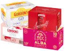 Gordons-Gin-Tonic-Slimline-7-Gordons-RTD-Range-4-Smirnoff-Ice-Original-5-12-X-250mL-Cans-or Sale