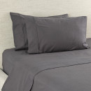 Hush-Plain-Coal-Flat-Flannelette-Sheet Sale