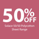50-off-Solace-5050-Polycotton-Sheet-Range Sale