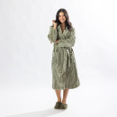 Solace-Contrast-Stripe-34-Hooded-Bathrobe-Khaki Sale