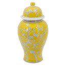 NEW-Gracious-Living-Yellow-Plum-Blossom-Ginger-Jar Sale