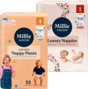 Millie-Moon-Luxury-Nappies-30-54-Pack-or-Nappy-Pants-22-32-Pack Sale