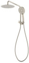 Mondella-Resonance-Brushed-Nickel-5-Function-Hand-Shower-and-12-Twin-Shower-Set Sale