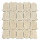 Johnson-Tiles-2685-x-282mm-Travertine-Satin-Bellaflair-Mosaic-Wall-Tile-Each Sale