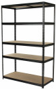 Pinnacle-Hardware-1830mm-x-1200mm-x-540mm-5-Tier-Adjustable-Shelving-Unit-in-Black Sale