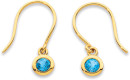 9ct-London-Blue-Topaz-Hook-Earrings Sale