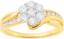 10ct-Element-Lab-Diamond-Cluster-Ring Sale