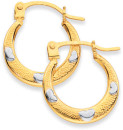 9ct-Heart-Creole-Earrings Sale