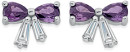 Sterling-Silver-Cubic-Zirconia-Bow-Stud-Earrings Sale