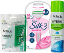 Schick-Exacta-2-10-Pack-Silk-3-4-Pack-or-Shave-Gel-198g Sale