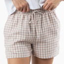 Design-Republique-Cotton-Gingham-Pyjama-Shorts-Natural Sale