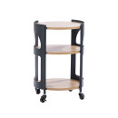 Solace-Parker-3-Tier-Trolley-BlackNatural Sale