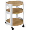 Solace-Parker-3-Tier-Trolley-WhiteNatural Sale