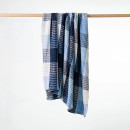 Design-Republique-Lucy-Check-Waffle-Throw-Blue Sale