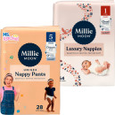 Millie-Moon-Luxury-Nappies-30-54-Pack-or-Nappy-Pants-22-32-Pack Sale