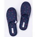 Solace-Gracie-Quilted-Slipper-Navy Sale