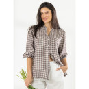 Cove-Breeze-Collarless-Shirt-Chocolate Sale