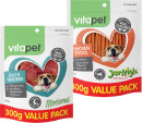 Vitapet-Morsomes-Dog-Treats-300-350g-or-Jerhigh-Dog-Treats-400g Sale