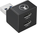 Bonelk-USB-A-to-USB-C-Dual-Adapter-ELK-80091-R-Black Sale